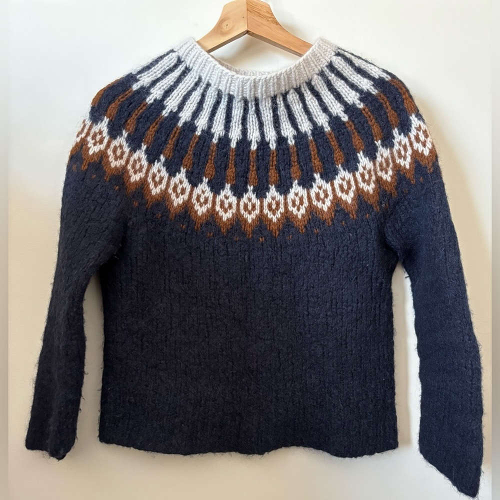A.L.C. Alpaca Blend Fairisle Sweater - Picture 2 of 6